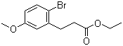 结构式 CAS# 131819-11-9, 2-溴-5-甲氧基苯丙酸乙酯