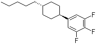1,2,3-Trifluoro-5-(trans-4-pentylcyclohexyl)benzene molecular structure (CAS 131819-22-2)