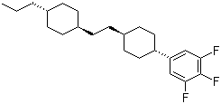 1,2,3-Trifluoro-5-[trans-4-[2-(trans-4-propylcyclohexyl)ethyl]cyclohexyl]benzene molecular structure (CAS 131819-24-4)