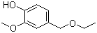 structure of CAS# 13184-86-6, Vanillyl ethyl ether;4-(Ethoxymethyl)-2-methoxyphenol