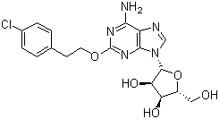 2-[2-(4-Chlorophenyl)ethoxy]adenosine molecular structure (CAS 131865-88-8)