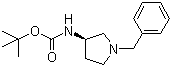 [(3R)-1-(Phenylmethyl)-3-pyrrolidinyl]-carbamic acid 1,1-dimethylethyl ester molecular structure (CAS 131878-23-4)
