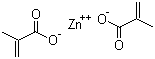 structure of CAS# 13189-00-9, Zinc methacrylate;Methacrylic acid zinc salt