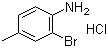 2-Bromo-4-methylaniline hydrochloride molecular structure (CAS 13194-71-3)