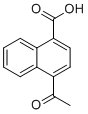 4-Acetylnaphthalene-1-carboxylic acid molecular structure (CAS 131986-05-5)