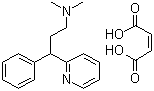Pheniramine maleate molecular structure (CAS 132-20-7)