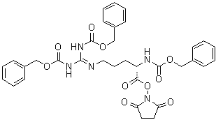 (10S)-10-[[(2,5-Dioxo-1-pyrrolidinyl)oxy]carbonyl]-3-oxo-1-phenyl-5-[[(phenylmethoxy)carbonyl]amino]-2-oxa-4,6,11-triazadodec-4-en-12-oic acid phenylmethyl ester molecular structure (CAS 132160-73-7)