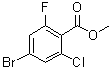 4-Bromo-2-chloro-6-fluorobenzoic acid methyl ester molecular structure (CAS 1321613-02-8)