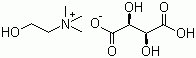 rel-(2R,3R)-2-Hydroxy-N,N,N-trimethylethanaminium 2,3-dihydroxybutanedioate molecular structure (CAS 132215-92-0)