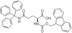 Nalpha-Fmoc-Ndelta-trityl-L-glutamine molecular structure (CAS 132327-80-1)
