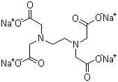 Ethylenediaminetetraacetic acid tetrasodium salt molecular structure (CAS 13235-36-4)