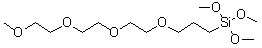 [3-Methoxy(triethyleneoxy)propyl]trimethoxysilane molecular structure (CAS 132388-45-5)