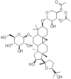 3-O-3',4'-Diacetyl-beta-D-xylopyranosyl-6-O-beta-D-glucopyranosyl-cycloastragenol molecular structure (CAS 1324005-51-7)