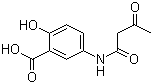3'-羧基-4'-羟基乙酰乙酰苯胺分子结构 (CAS 13243-99-7)