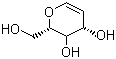 structure of CAS# 13265-84-4, D-Glucal;1,5-Anhydro-2-deoxy-D-arabino-hex-1-enitol; (2R,4R)-2-(Hydroxymethyl)-3,4-dihydro-2H-pyran-3,4-diol