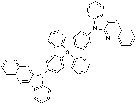 6,6'-[(Diphenylsilylene)di-4,1-phenylene]bis-6H-indolo[2,3-b]quinoxaline molecular structure (CAS 1326631-45-1)
