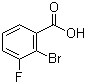 2-Bromo-3-fluorobenzoic acid molecular structure (CAS 132715-69-6)
