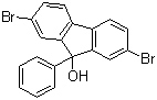 2,7-Dibromo-9-phenyl-9H-fluoren-9-ol molecular structure (CAS 132717-37-4)