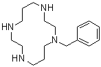 1-Benzyl-1,4,8,11-tetraazacyclotetradecane molecular structure (CAS 132723-93-4)