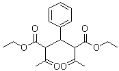 2,4-二乙酰基-3-苯基戊二酸二乙酯分子结构 (CAS 13277-74-2)