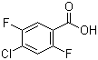 2,5-Difluoro-4-chlorobenzoic acid molecular structure (CAS 132794-07-1)