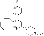 Blonanserin molecular structure (CAS 132810-10-7)