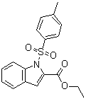 structure of CAS# 132819-92-2, 1-[(4-Methylphenyl)sulfonyl]-1H-indole-2-carboxylic acid ethyl ester