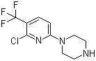 1-[6-Chloro-5-(trifluoromethyl)pyridin-2-yl]piperazine molecular structure (CAS 132834-56-1)