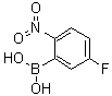 结构式 CAS# 1329171-65-4, 5-氟-2-硝基苯硼酸