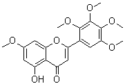 5-Hydroxy-7-methoxy-2-(2,3,4,5-tetramethoxyphenyl)-4H-1-benzopyran-4-one molecular structure (CAS 132923-24-1)