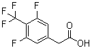 3,5-Difluoro-4-(trifluoromethyl)benzeneacetic acid molecular structure (CAS 132992-26-8)