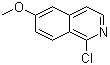 1-氯-6-甲氧基异喹啉分子结构 (CAS 132997-77-4)