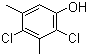 2,4-二氯-3,5-二甲酚分子结构 (CAS 133-53-9)