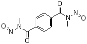 N,N'-二甲基-N,N'-二亚硝基对苯二甲酰胺分子结构 (CAS 133-55-1)