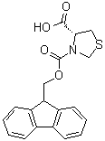 (R)-3,4-Thiazolidinedicarboxylic acid 3-(9H-fluoren-9-ylmethyl) ester molecular structure (CAS 133054-21-4)