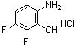 结构式 CAS# 1330750-27-0, 6-氨基-2,3-二氟苯酚盐酸盐