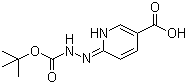 结构式 CAS# 133081-25-1, 6-[2-(叔丁氧羰基)肼基]烟酸