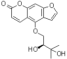 Oxypeucedan hydrate molecular structure (CAS 133164-11-1)