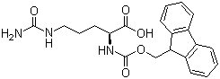 Fmoc-L-citrulline molecular structure (CAS 133174-15-9)