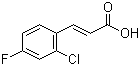 2-Chloro-4-fluorocinnamic acid molecular structure (CAS 133220-86-7)