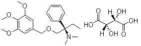 Fedotozine tartrate molecular structure (CAS 133267-27-3)