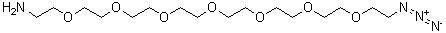 23-Azido-3,6,9,12,15,18,21-heptaoxatricosan-1-amine molecular structure (CAS 1333154-77-0)