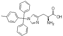 structure of CAS# 133367-32-5, 1-[(4-Methylphenyl)diphenylmethyl]-L-histidine