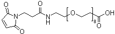 1-Maleimido-3-oxo-7,10,13,16,19,22,25,28-octaoxa-4-aza-hentriacontan-31-oic acid molecular structure (CAS 1334177-86-4)