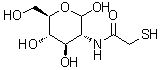 2-脱氧-2-(2-巯基乙酰氨基)吡喃葡萄糖分子结构 (CAS 1334320-73-8)