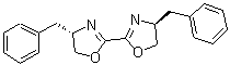 structure of CAS# 133463-88-4, (4S,4'S)-4,4',5,5'-Tetrahydro-4,4'-bis(phenylmethyl)-2,2'-bioxazole;(S,S)-4,4'-Dibenzyl-4,4',5,5'-tetrahydro-2,2'-bioxazole; 2,2'-Bis[(4S)-4-benzyl-2-oxazoline]