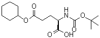 N-[(1,1-Dimethylethoxy)carbonyl]-D-glutamic acid 5-cyclohexyl ester molecular structure (CAS 133464-27-4)