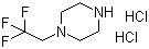 1-(2,2,2-三氟乙基)哌嗪二盐酸盐分子结构 (CAS 13349-91-2)
