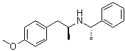 [S-(R*,R*)]-4-Methoxy-alpha-methyl-N-(1-phenylethyl)benzeneethanamine molecular structure (CAS 133505-53-0)