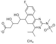Rosuvastatin EP impurity H molecular structure (CAS 1335110-44-5)
